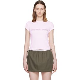 Alexander Wang Alexander Wang Pink Hotfix Graphic Baby T-shirt