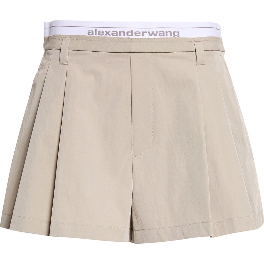 Alexander Wang Alexander Wang Pleated High Waist Shorts