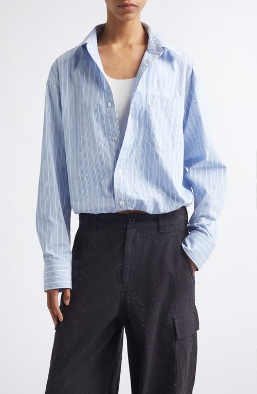 Alexander Wang Alexander Wang Pre-Styled Gathered Button-Up Shirt with Tank