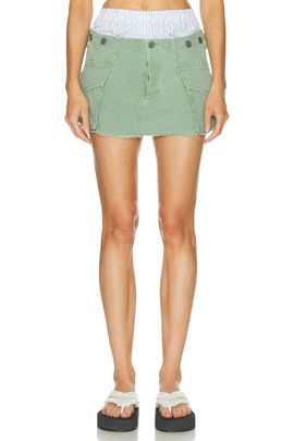 Alexander Wang Alexander Wang Pre-Styled Mid-Rise Cargo Skirt