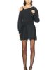 Alexander Wang Alexander Wang Pre-Styled Slip Dress With Cut Neckline Long Sleeve Sweater - 1