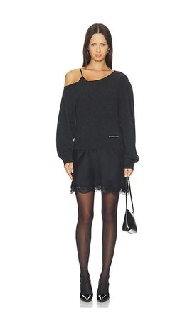 Alexander Wang Alexander Wang Pre-styled Slip Dress With Cut Neckline Sweater