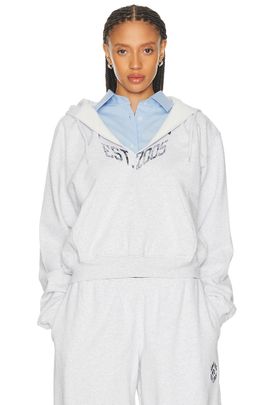 Alexander Wang Alexander Wang Prestyled Slashed Hoodie