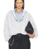 Alexander Wang Alexander Wang Prestyled Slashed Hoodie With Cropped Shirt Dickie - 1
