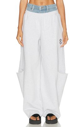 Alexander Wang Alexander Wang Prestyled Slashed Sweatpant