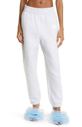 Alexander Wang Alexander Wang Puff Logo Structured Terry Sweatpants