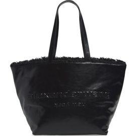 Alexander Wang Alexander Wang Punch Genuine Shearling Lined Leather Tote
