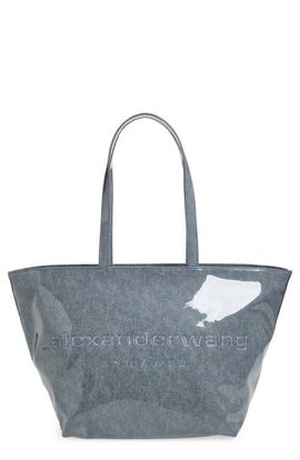 Alexander Wang Alexander Wang Punch Lacquered Denim Tote Bag