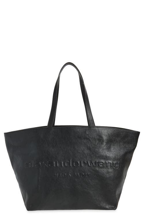 Alexander Wang Alexander Wang Punch Logo Crinkled Leather Tote