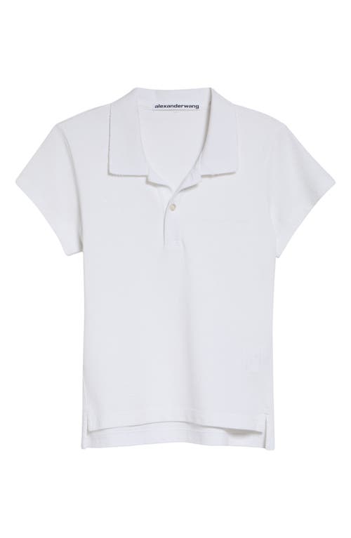 Alexander Wang Alexander Wang Shrunken Cotton Piqué Polo