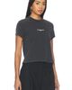 Alexander Wang Alexander Wang Shrunken Tee With Logo Print - 2
