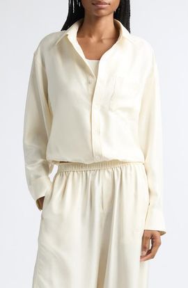 Alexander Wang Alexander Wang Silk Pre-Styled Layered Cami Shirt