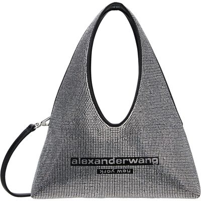 Alexander Wang Alexander Wang Silver & Black Pike Crystal Mini Bag