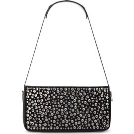 Alexander Wang Alexander Wang Siren Pochette Crystal Embellished Leather Shoulder Bag