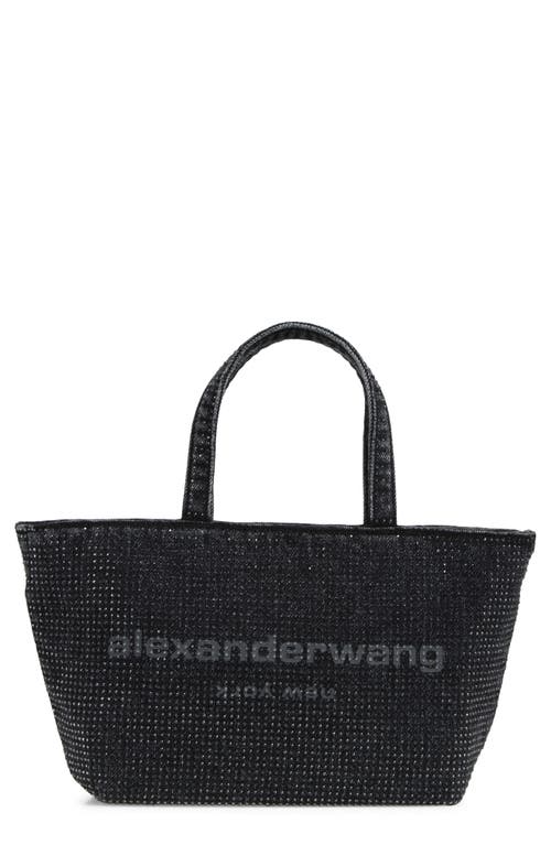 Alexander Wang Alexander Wang Small Punch Hotfix Denim Tote