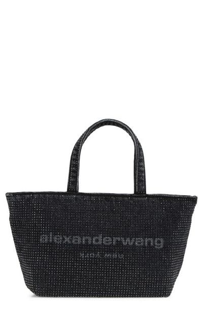 Alexander Wang Alexander Wang Small Punch Hotfix Denim Tote
