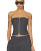 Alexander Wang Alexander Wang Strapless Bustier Top With Embellished Chain - 1