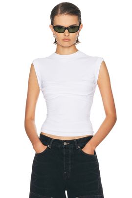Alexander Wang Alexander Wang Twisted Bust Layered Tank Top