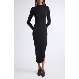 Alexander Wang Alexander Wang Twisted Drape Long Sleeve Jersey Dress
