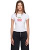 Alexander Wang Alexander Wang White Cherry Graphic Fitted Ringer T-shirt - 1