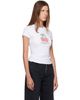 Alexander Wang Alexander Wang White Cherry Graphic Fitted Ringer T-shirt - 2