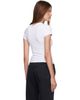 Alexander Wang Alexander Wang White Cherry Graphic Fitted Ringer T-shirt - 3