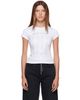 Alexander Wang Alexander Wang White Hotfix Card Graphic Fitted S/S T-shirt - 1