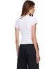 Alexander Wang Alexander Wang White Hotfix Card Graphic Fitted S/S T-shirt - 3