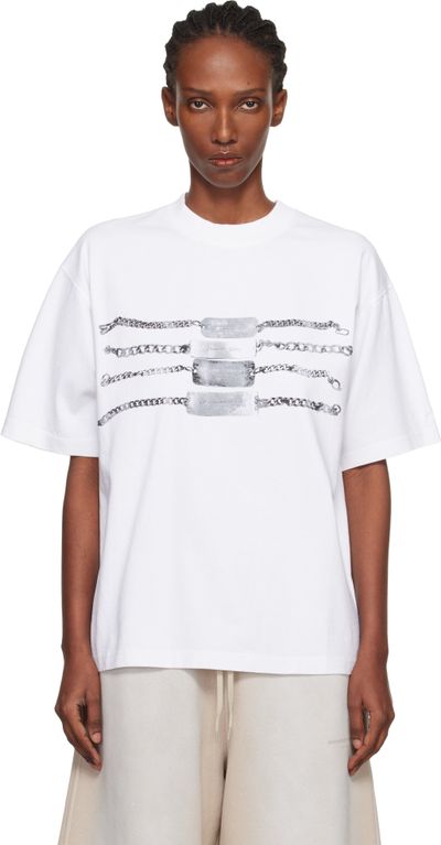 Alexander Wang Alexander Wang White Oversized Graphic T-shirt
