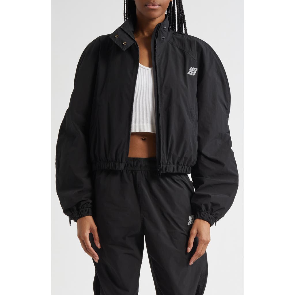 Alexander Wang - Zip Sleeve Oversize Crop Track Jacket