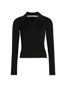 Alexander Wang Women's Fixed Polo Sweater
