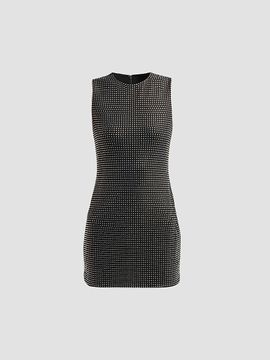 Alexander Wang Women's Hotfix Sleeveless Mini Dress