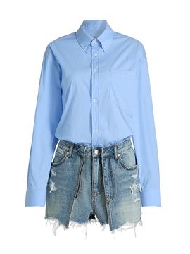 Alexander Wang Women's Pre-Styled Button-Front Skort Romper