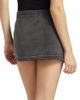 Alexander Wang Women's Rhinestone Drawcord Cotton Terry Miniskirt - 5