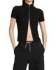 Alexander Wang Women's Zip-Front Short-Sleeve Rashguard Top - 3
