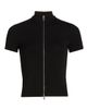 Alexander Wang Women's Zip-Front Short-Sleeve Rashguard Top - 8