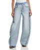 Alexanderwang alexanderwang Blow Up Mid Rise Jeans in Inverted Blue - 1