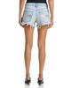 Alexanderwang alexanderwang Embellished High Rise Jean Shorts in Light Bleach - 3