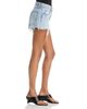 Alexanderwang alexanderwang Embellished High Rise Jean Shorts in Light Bleach - 4