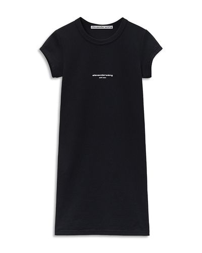 Alexanderwang alexanderwang Fitted Short Sleeve Mini Dress