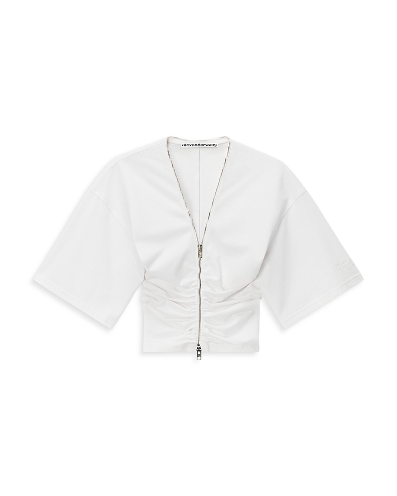 Alexanderwang alexanderwang Gathered Zippered Top