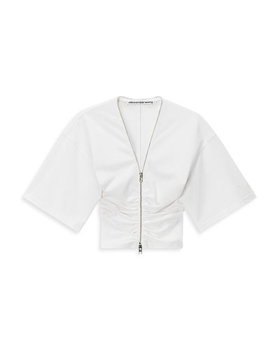 Alexanderwang alexanderwang Gathered Zippered Top
