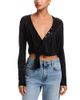 Alexanderwang alexanderwang Knotted Deep V Neck Top - 1
