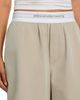 Alexanderwang alexanderwang Mid Rise Logo Waistband Pants - 5