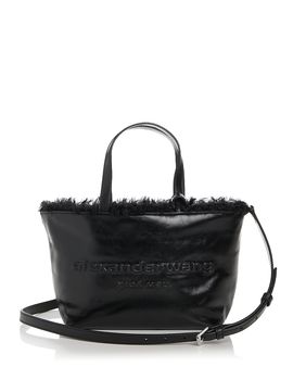 Alexanderwang alexanderwang Punch Shearling Lined Leather Tote