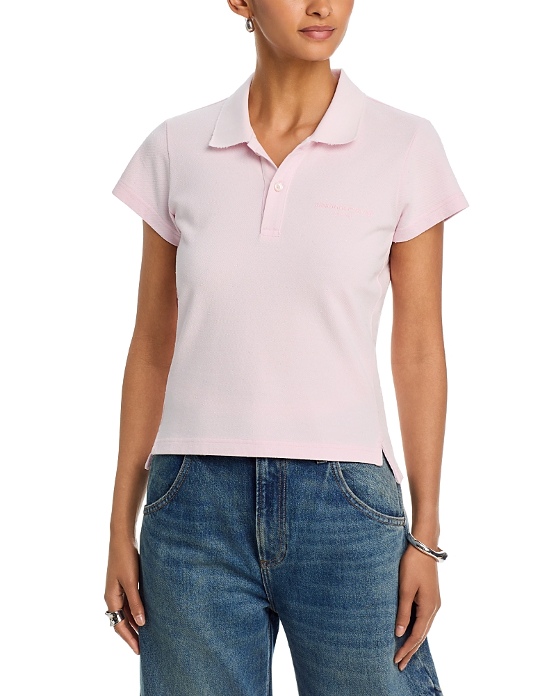 Alexanderwang alexanderwang Shrunken Polo Tee
