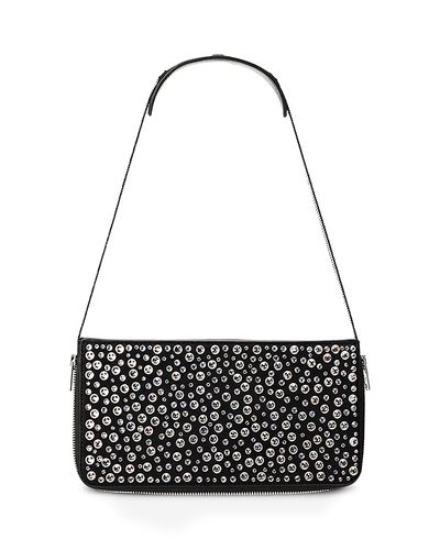 Alexanderwang alexanderwang Siren Embellished Leather Pouchette