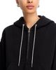 Alexanderwang.t alexanderwang. t Rhinestone Drawstring Zip Up Hoodie - 3