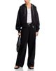 Alexanderwang.t alexanderwang. t Rhinestone Drawstring Zip Up Hoodie - 4
