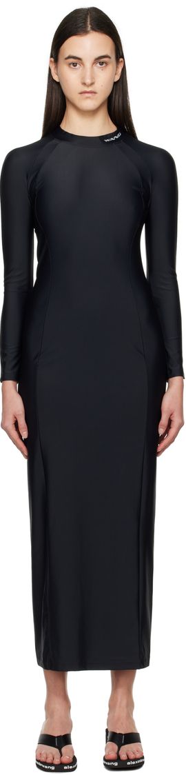 alexanderwang.t alexanderwang.t Black Rashguard L/S Maxi Dress